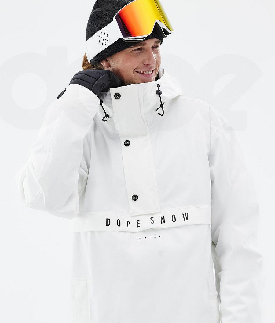 White Men's Dope Legacy Old Ski Jackets | AUUT2934