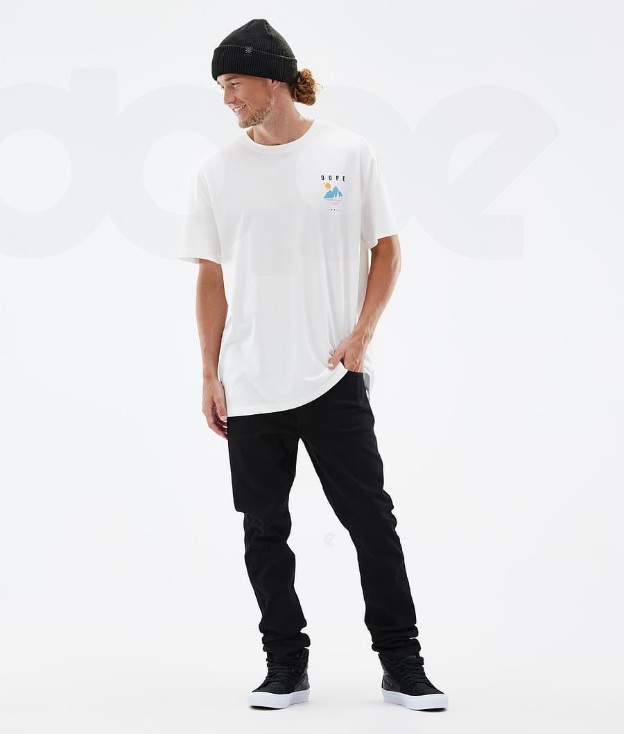 White Men's Dope Standard Pine T Shirts | AUWY2992