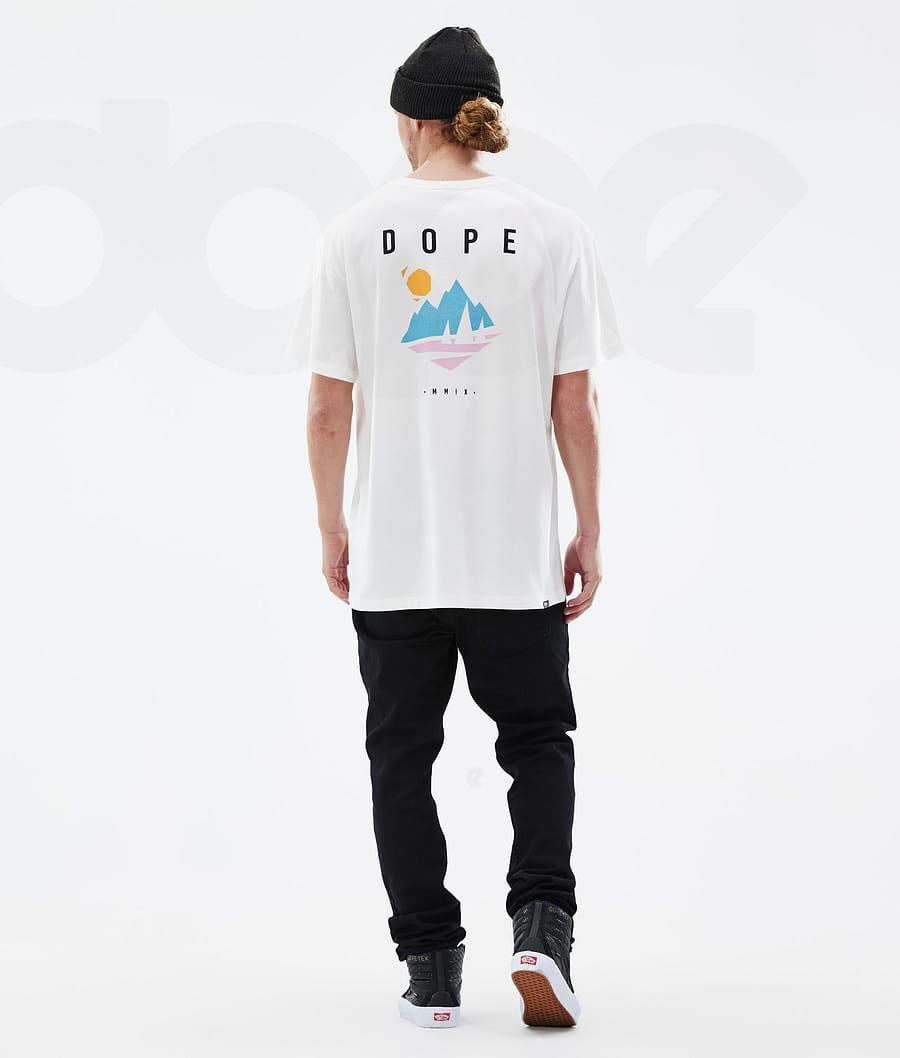 White Men's Dope Standard Pine T Shirts | AUWY2992