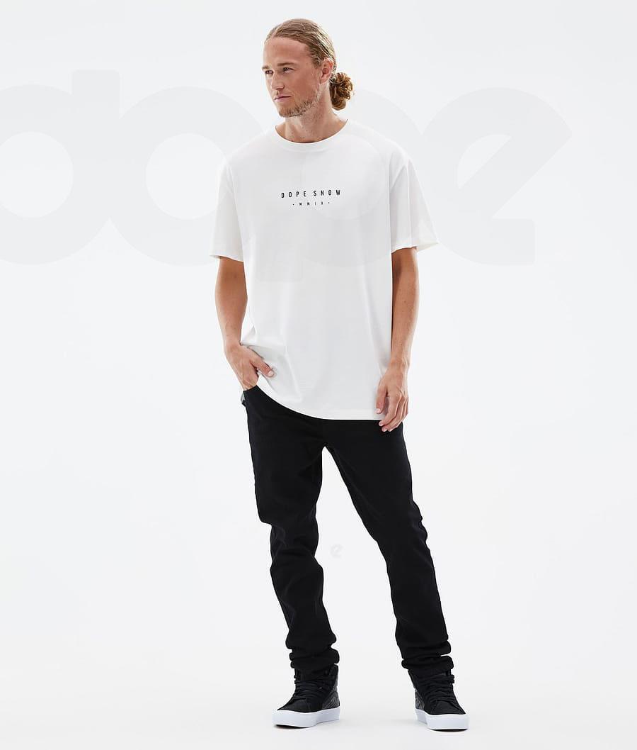 White Men's Dope Standard Range T Shirts | AUQZ2993