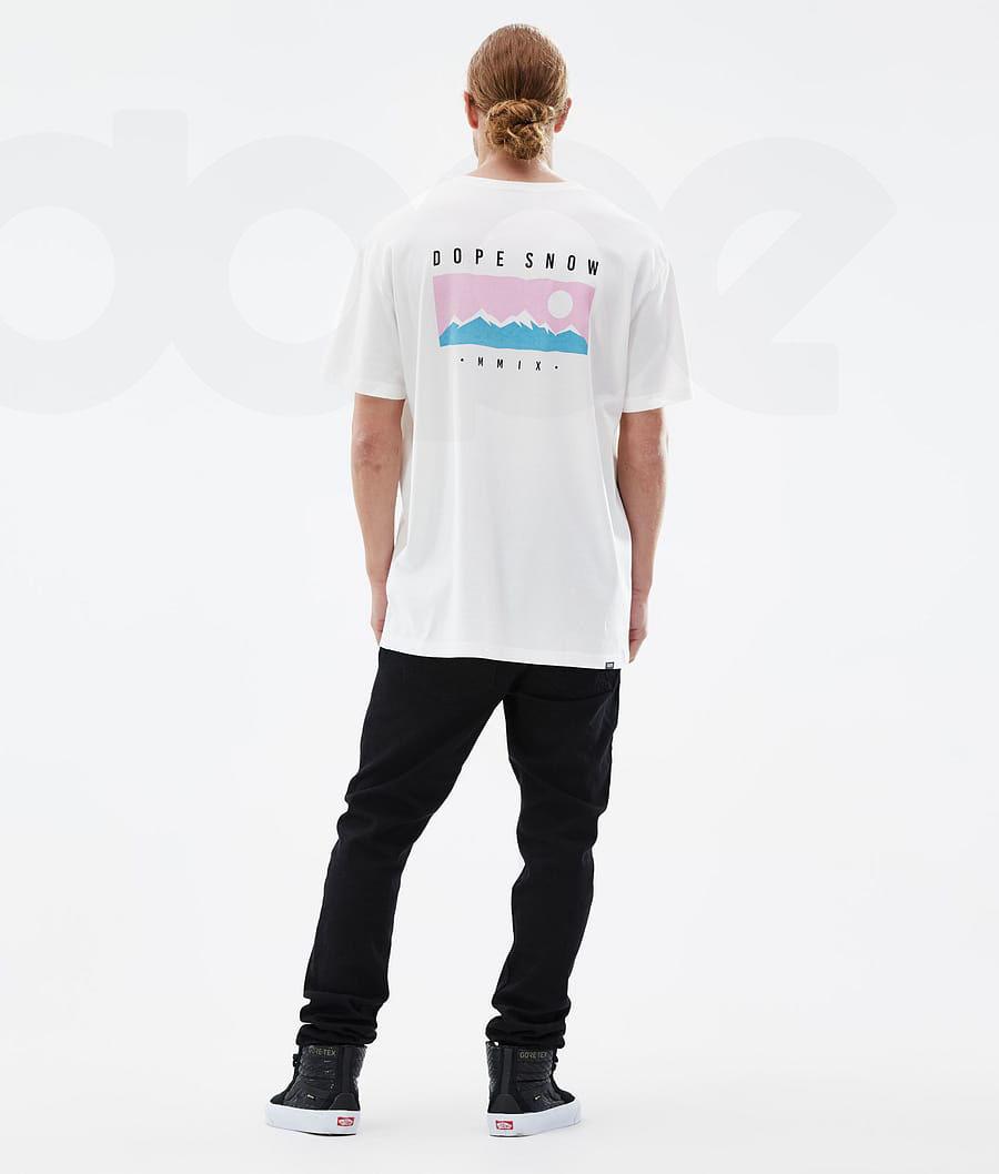 White Men's Dope Standard Range T Shirts | AUQZ2993