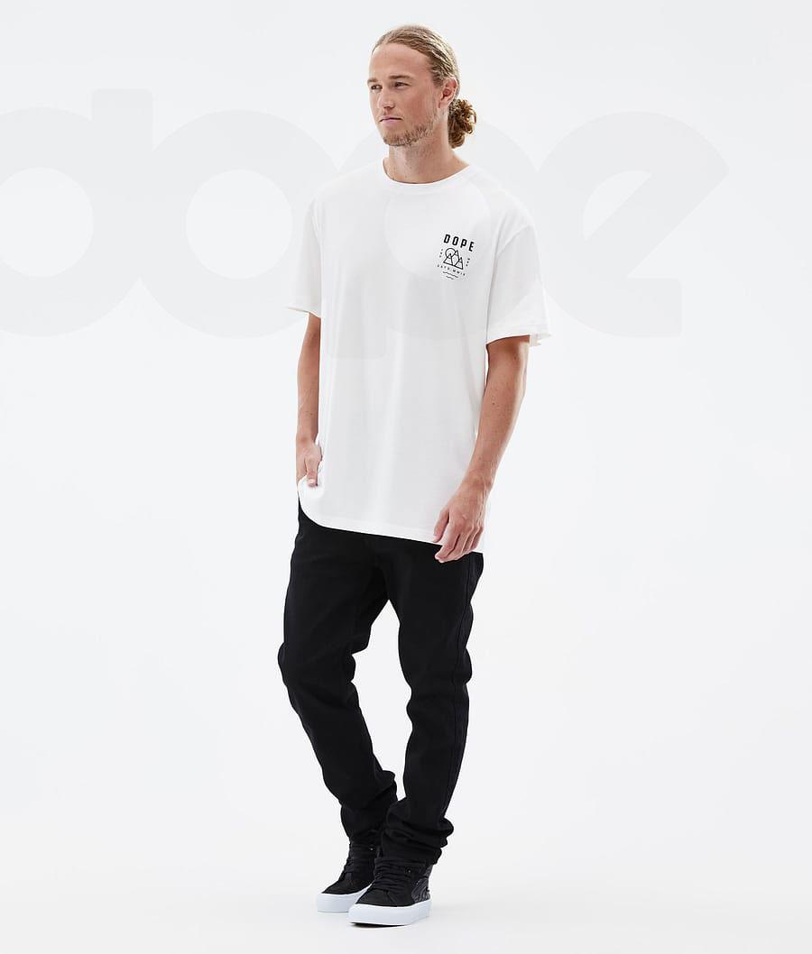 White Men's Dope Standard Summit T Shirts | AUHK2996