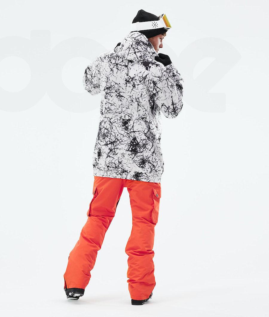 White Men's Dope Wylie Patch Ski Jackets | AUDN2954