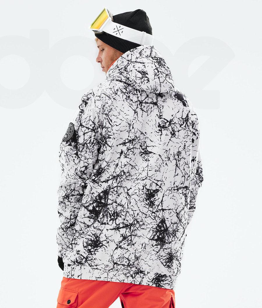 White Men's Dope Wylie Patch Ski Jackets | AUDN2954