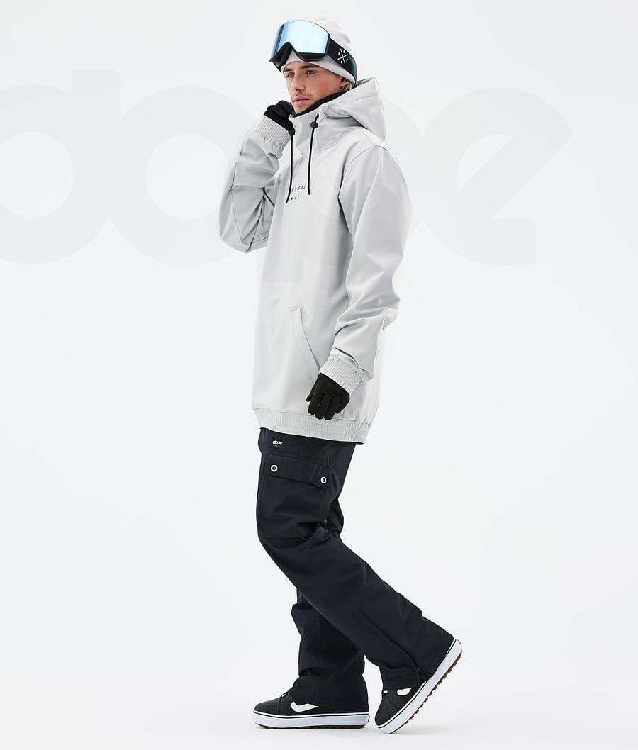 White Men's Dope Yeti Range Snowboard Jackets | AUHK2854