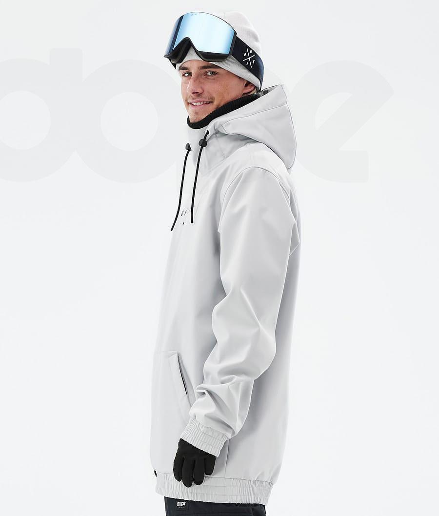 White Men's Dope Yeti Range Snowboard Jackets | AUHK2854