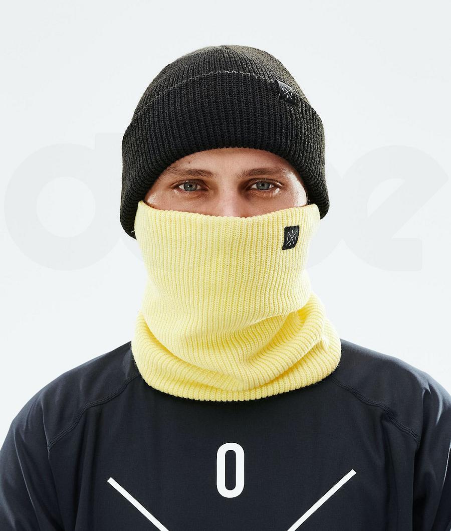 Yellow Men's Dope 2X-UP Knitted Faded Face Masks | AUMA3136