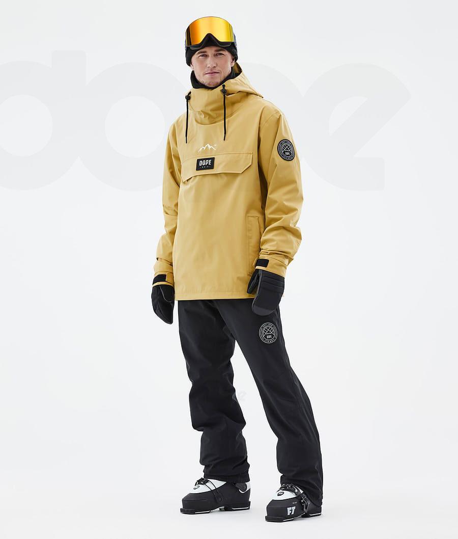 Yellow Men's Dope Blizzard Ski Jackets | AUXF2901