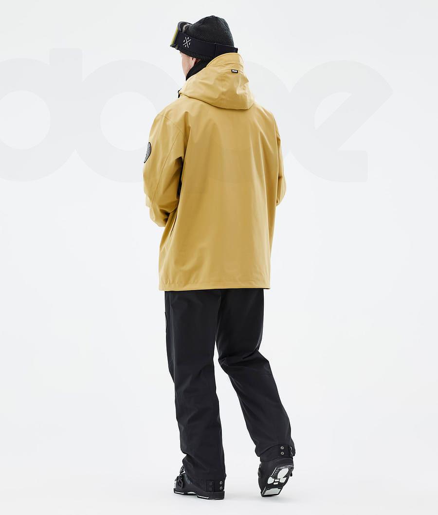 Yellow Men's Dope Blizzard Ski Jackets | AUXF2901