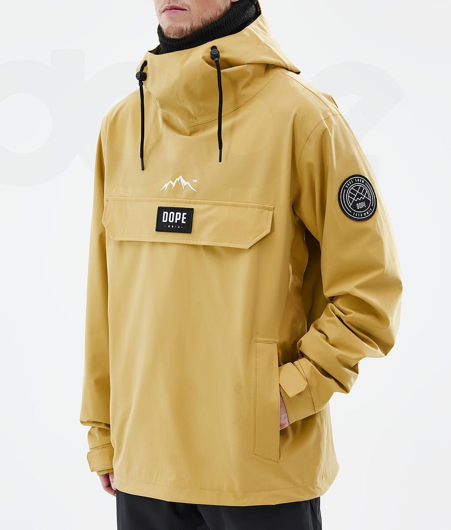 Yellow Men's Dope Blizzard Ski Jackets | AUXF2901