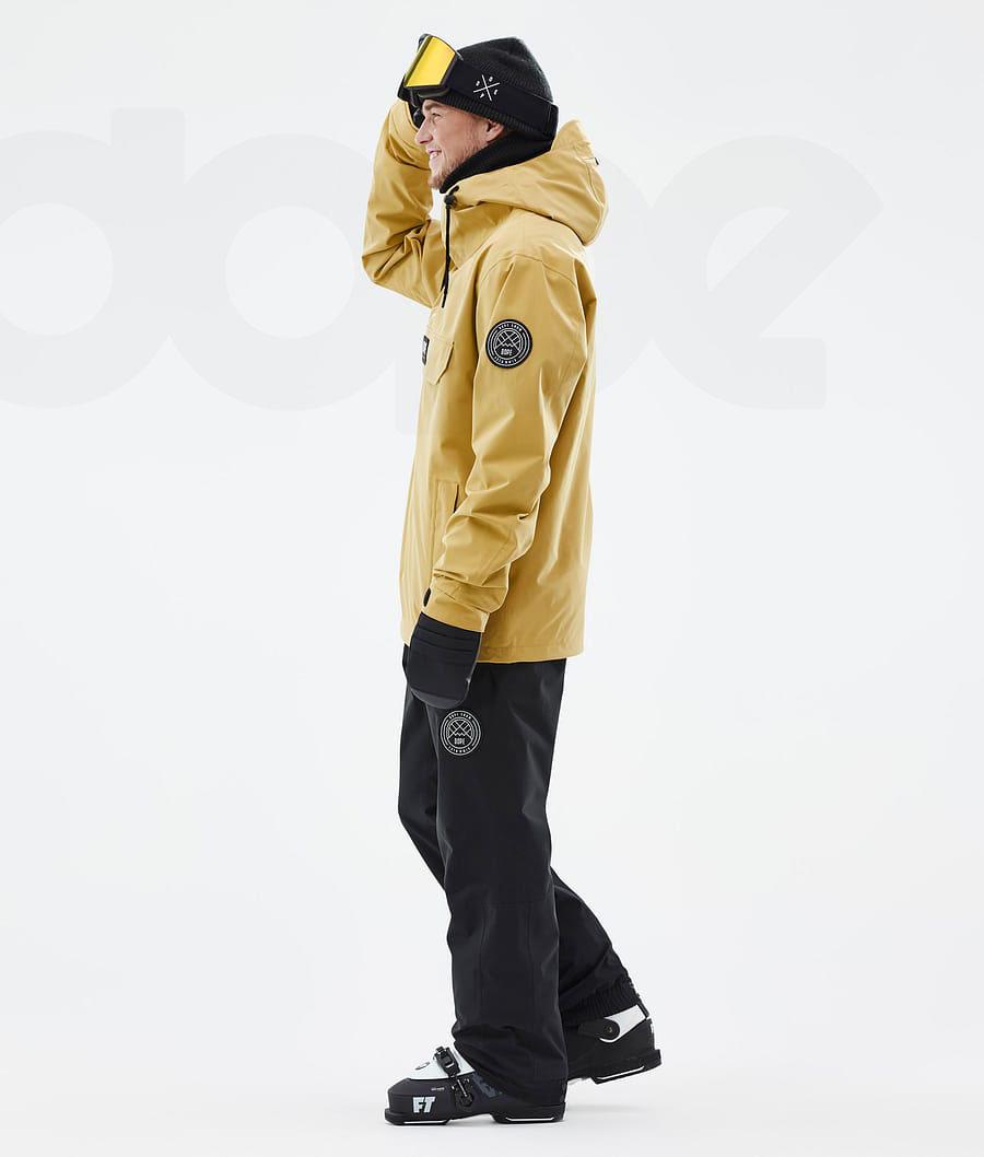 Yellow Men's Dope Blizzard Ski Jackets | AUXF2901