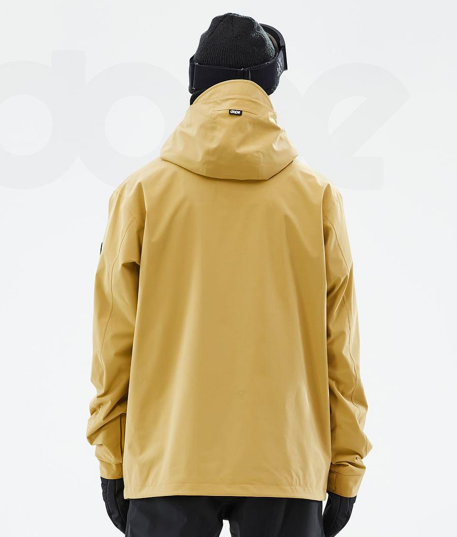 Yellow Men's Dope Blizzard Ski Jackets | AUXF2901