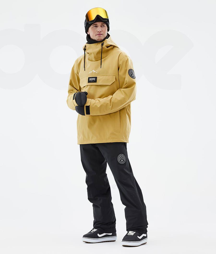 Yellow Men's Dope Blizzard Snowboard Jackets | AUAP2770