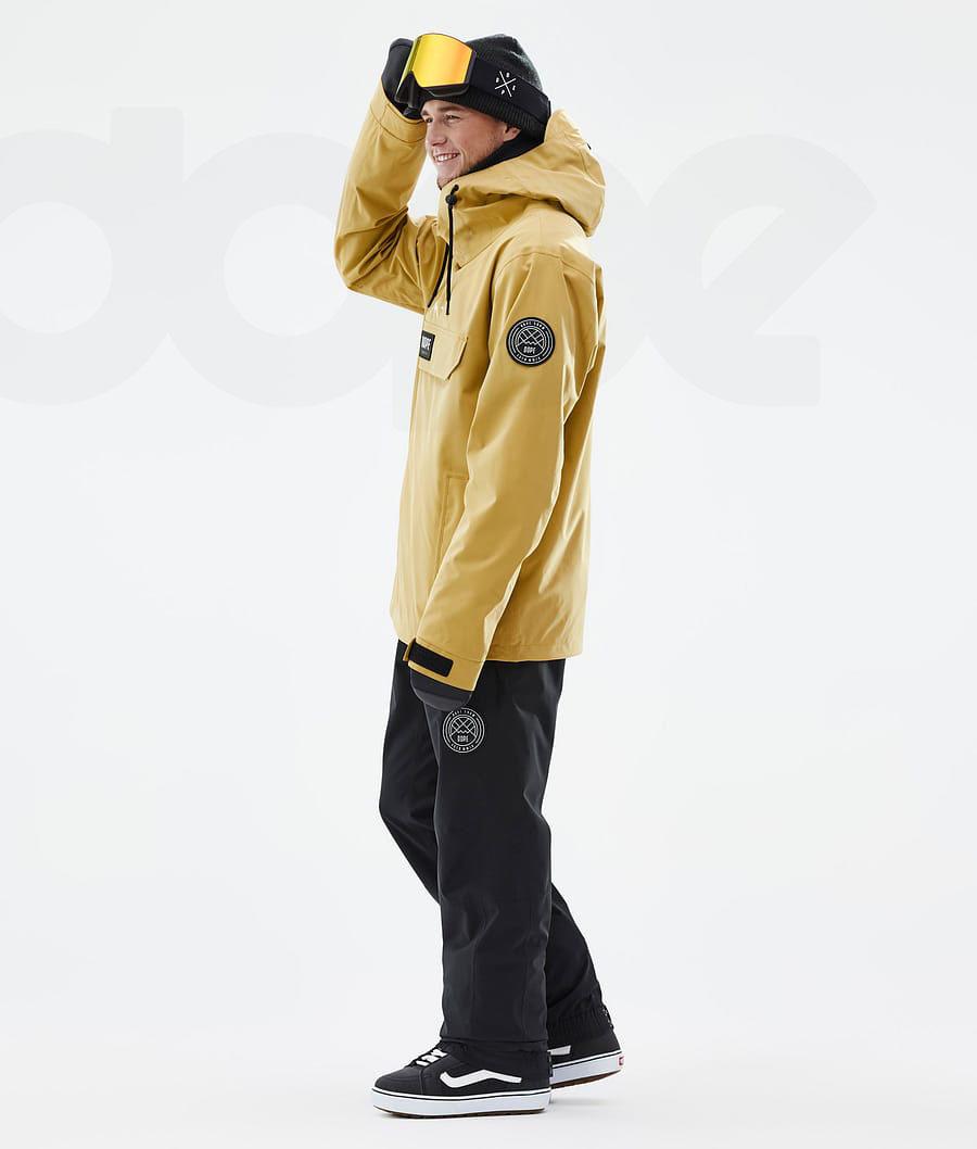 Yellow Men's Dope Blizzard Snowboard Jackets | AUAP2770