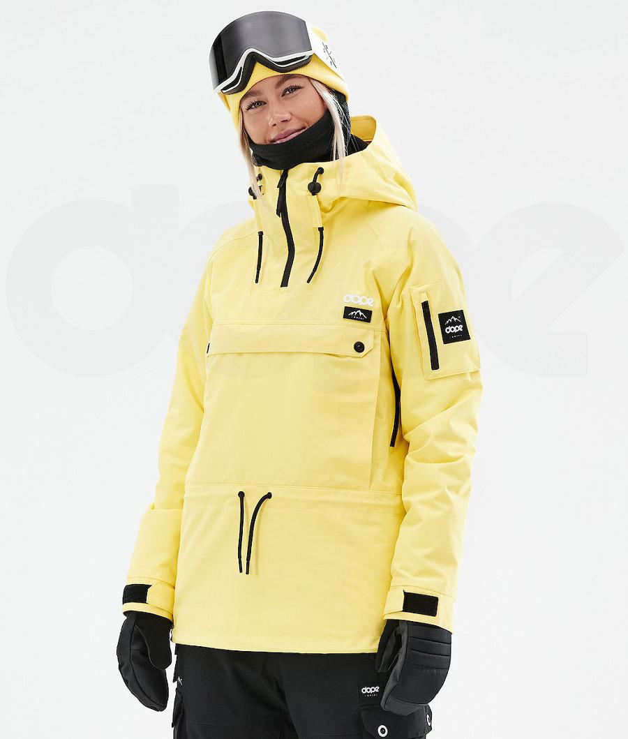 Yellow Women\'s Dope Annok W 2021 Ski Jackets | AUNB3602